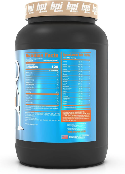 BPI Sports Iso Hd - 100% Whey Protein Isolates - Vanilla Cookie - Muscle Growth, Recovery, Weight Loss