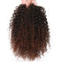 Short Afro Kinky Curly Ponytail Hair Piece for Women, Synthetic Extension in Mix Dark Brown (1B/33#)