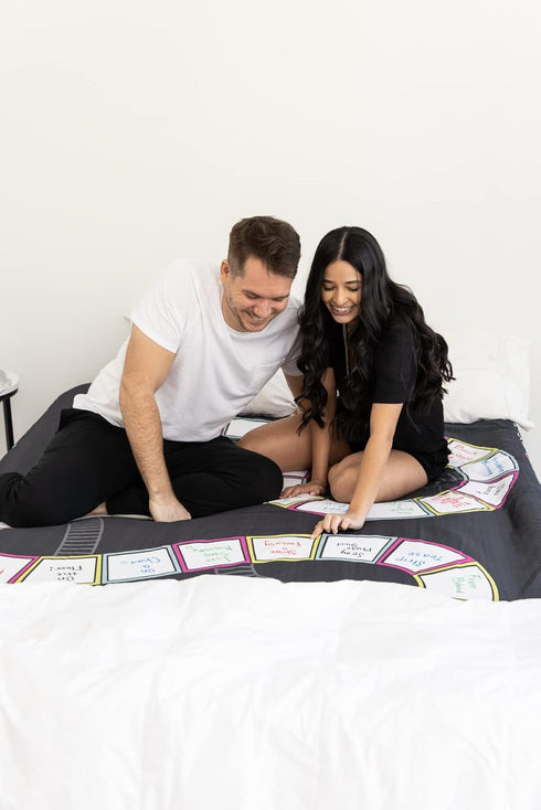 Sheets & Ladders Couples Intimacy Game - for King Size Bed