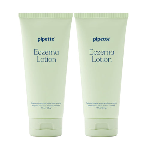 Pipette Baby Eczema Lotion Duo, Pack of 2, Fragrance Free Eczema Cream