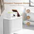 MROUEN Tampon Holder for Bathroom,White Feminine Product Organizer,Girl Stuff Box for Bathroom,Pad and Tampon Organizer