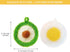 Avocado and Egg Shape Acrylic Dish/Pot Scrubbers – Cute Food Dish Sponge No Odor Kitchen Sponge (2 Pack)