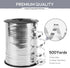 Silver Curling Ribbon, 1/5" Wide x 500 Yards Christmas Curling Ribbons for Gift Wrapping, Party Decoration, Balloon String, Hair, Ribbons for Florist Flower (1 Roll) by KMER LIFE