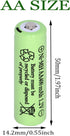 16 Packs AA Solar Batteries 1.2V 400mAh Ni-MH Rechargeable for Outdoor Solar Lights, String Lights, Pathway Lights