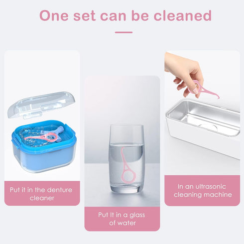 ARGOMAX Aligner Removal Tool, 2 Retainer Remover Tools for Braces, Trays, Retainers, Dentures (Pink)