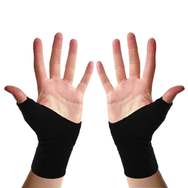 Thumb Arthritis Wrist Brace Compression Gloves, Fingerless Support Glove for Carpal Tunnel and Thumb Pain Relief for