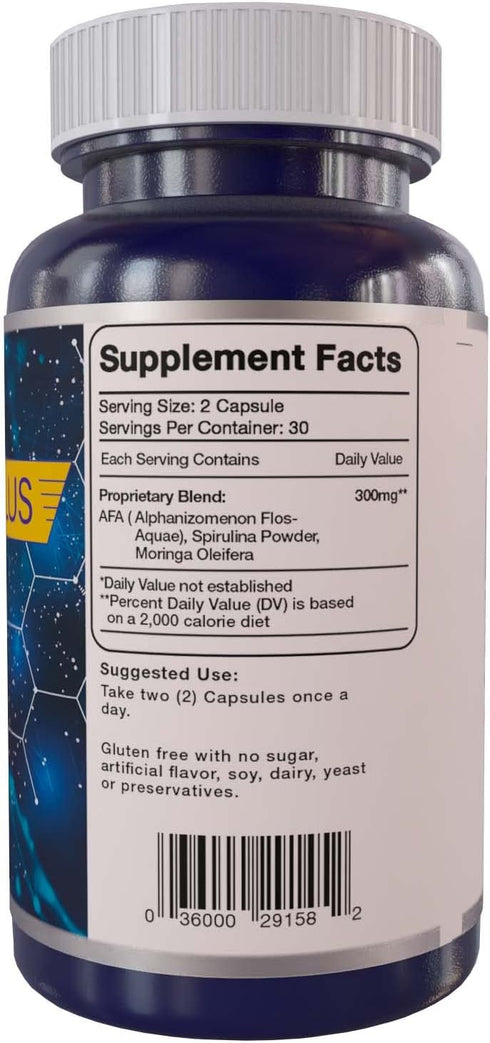 MADRE CELL PLUS - Stem Cell Made of Purest AFA, Gluten-Free Blue Green Algae - 60 Capsules