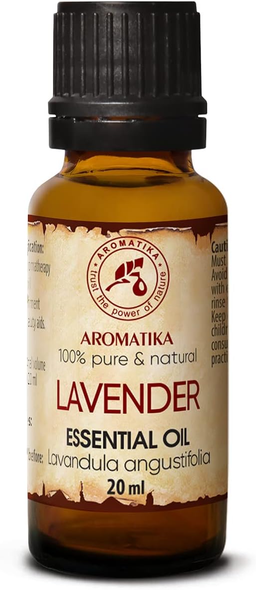 Lavender Essential Oils 0.68 Fl Oz - Lavanda Essential Oil - 100% Pure for Beauty, Aromatherapy, Massage, Diffuser