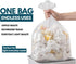 TERFIZ 7-10 300 Commercial Gallon Trash Bags | Bags | Multipurpose for Office Bathrooms Business Home and Industrial