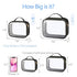 PACKISM Clear Makeup Bags - TSA Approved Large Opening Toiletry Bag, Black Travel Essentials
