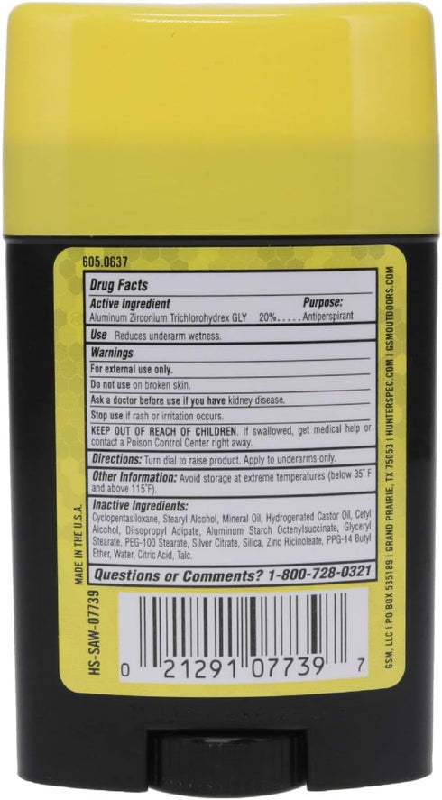 Hunters Specialties Scent-A-Way MAX Odorless Antiperspirant, 2.25 Oz, for Hunters, Trappers, Anglers