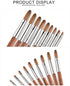 Kolinsky Sable Acrylic Nail Art Brush, Professional Red Wooden Nail Brush (12#) for Nail Design