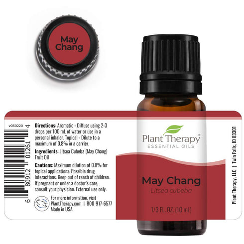 Plant Therapy May Chang Essential Oil 10 mL (1/3 oz) - 100% Pure, Undiluted, Therapeutic Grade