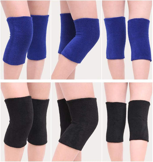 1 Pair Women Men Elastic Knee Brace, Winter Thermal Soft Knee Pad Support for Joint Pain, Arthritis Pain Relief