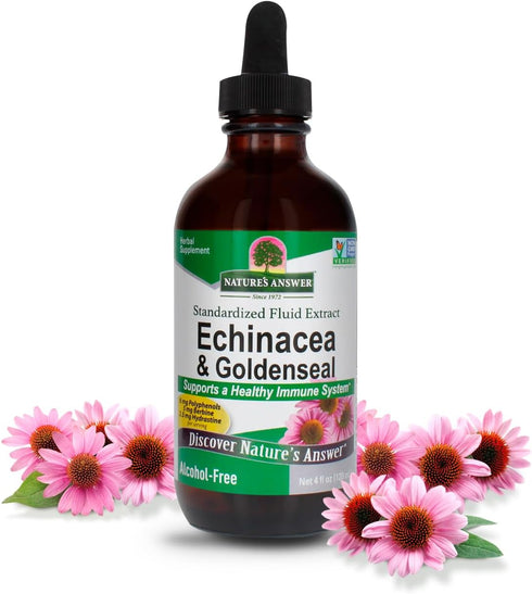 Nature's Answer Echinacea and Goldenseal, 4oz, Supports Healthy Immune System