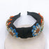 Yusier Baroque Rhinestone Crystal Headbands - Exquisite Hair Accessories for Women, Available in 5 Colors (Black)