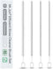 Heavy-Duty Straw Cleaner Brush Set, 4-Pack, 10-Inch & Multi-Diameter, Full Bristle Coverage for All Straw Sizes