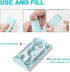 Holy Rose Portable Dental Floss Picks Dispenser, Travel Floss Case with 80 Count Sticks (Blue)