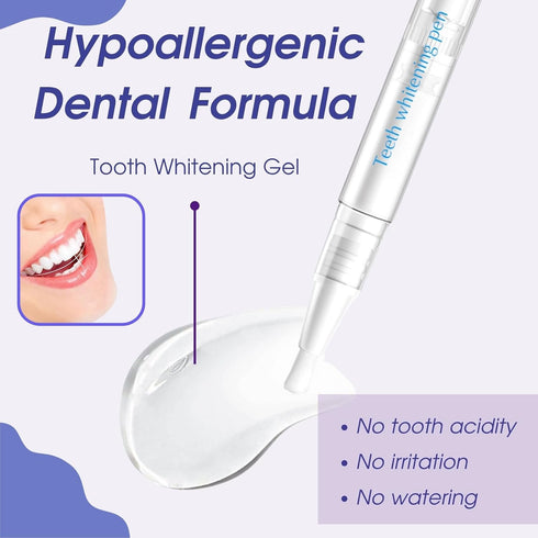 RFJZCAO 2-Pack Teeth Whitening Pen, Teeth Whitener Kit Tooth Whitening Pen Gel Effective for Professionally Stain