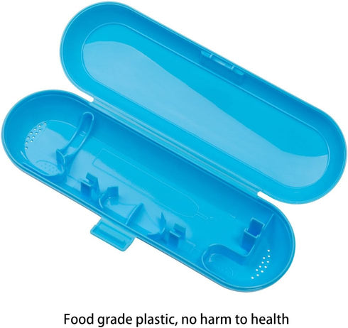 Nincha Plastic Electric Toothbrush Travel Case - 2 Packs for Oral-B Pro Series, Blue & Pink
