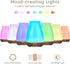 Aromatherapy Essential Oil Diffuser for Room - Air Humidifier Aroma Scent, Cool Mist, Auto Off Ultrasonic Diffuser