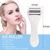 MAANGE Ice Roller for Face & Eye, Puffiness, Migraine Relief, Stainless Steel Massager (White)