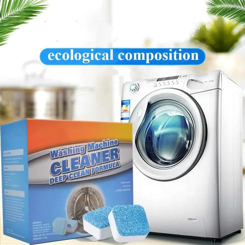 Washing Machine Cleaner Descaler Tablets – Deep Clean Formula, Cleans & Refreshes Front Load and Top Load Machines, Removes Odors, and Residue. An American Owned Small Business