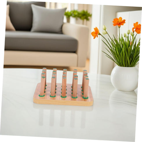 Wooden Finger Coordination Pegboard for Hand Training Enhance Fine Motor Skills Improve Hand Strength and Boost
