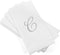 AH AMERICAN HOMESTEAD Disposable Hand Towels, 50 Count Bathroom Essentials, Monogrammed Napkins, Silver