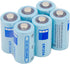 CR123A 3V 700mAh Lithium Battery, 6 Count Pack, Long-Lasting High Power Battery for Home Safety and Security Devices