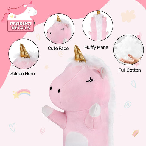 Unicorn Heating Pad for Period Cramps Menstrual Pain Relief, Portable Electric Heat Pads USB Powered, Cute Unicorn