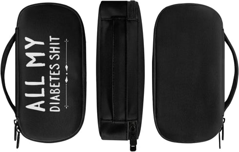 All My Diabetes Shit Rainbow Insulin Cooler Travel Case, Portable Medication Cooler Bag for Glucose Meter & Insulin Pen