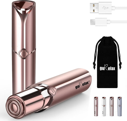 Ladies Facial Hair Remover, Rechargeable Upper Lip Hair Removal for Women, Painless Electric Shaver Tool