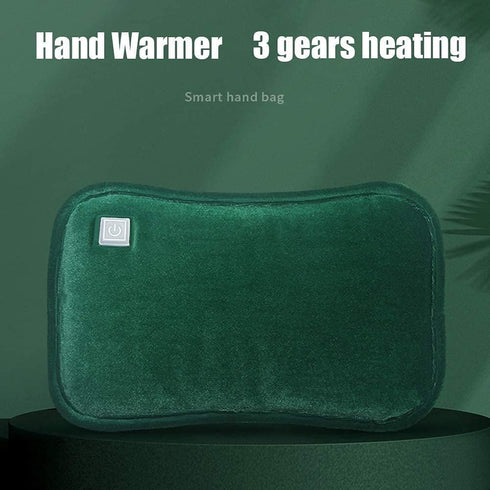 TINAYAUE Rechargeable Hot Water Bottle Portable Electric USB Hot Water Bag with Plush Cover Winter Hand & Feet Warmer