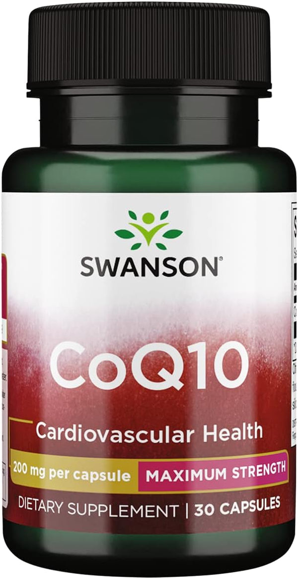 Swanson CoQ10 200 mg, 30 Capsules