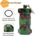 Shintop 2PCS Waterproof Pill Container Keychain, High Capacity Aluminum (Black+Camouflage)