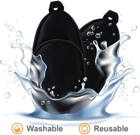 eZAKKA Eye Patches for Adults and Kids, Medical Soft Eye Patch for Lazy Eye Amblyopia Strabismus (Black+Black)
