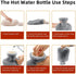 Fythao Hot Water Bottle Rubber with Soft Cover (2 Liter) for Cramps, Neck, Shoulders Pain Relief