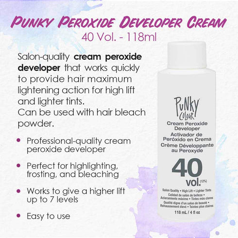 Punky Peroxide Cream Developer 40 Vol. 118ml - Medium Lift