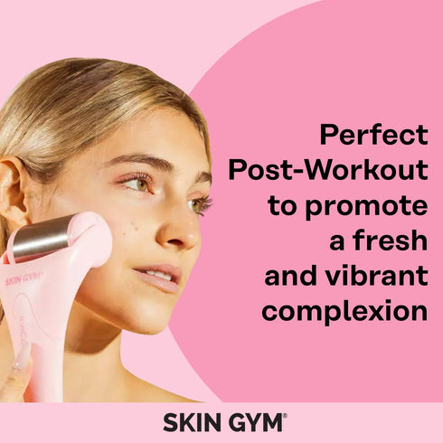 Skin Gym Ice Roller for Face - Anti Aging Ice Face Roller & Eye Roller for Puffiness Relief, Travel Size