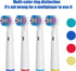 Replacement Heads for Oral B Braun Toothbrush, Pack of 16 Professional Electric Heads for Oral-B 7000/Pro 1000/9600