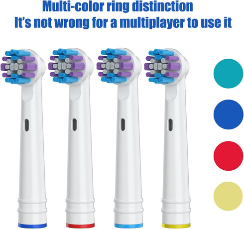 Replacement Toothbrush Heads for Oral-B, 4 Pack Compatible with Oral B Braun Electric Toothbrush