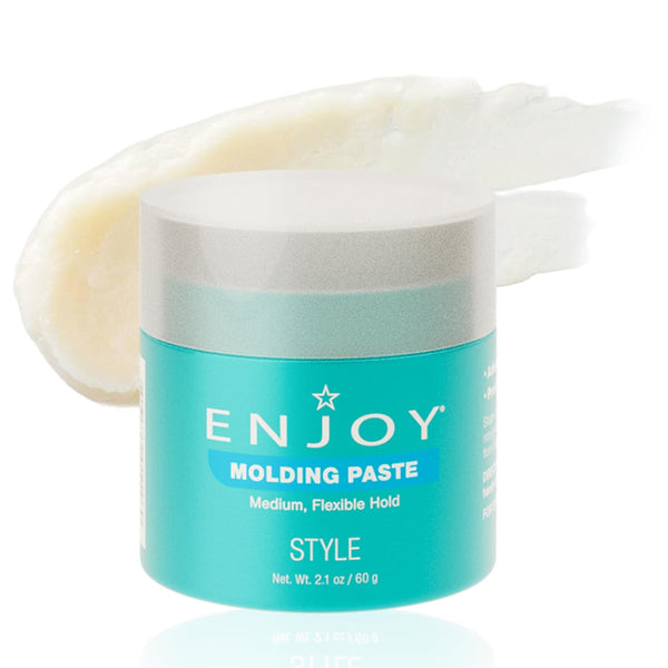 Molding Paste, Non Greasy Flexible Moveable Texture, Medium Hold, Incredible Shine All Day, 2.1 Oz by Enjoy