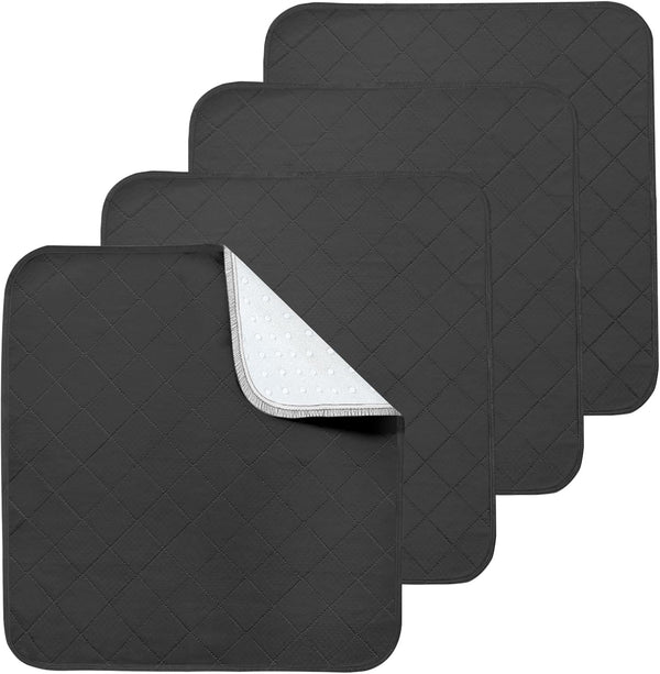 Magik & Kover Waterproof Chair Pads for Incontinence, 4 Pack Reusable Seat Protector Pads 22"