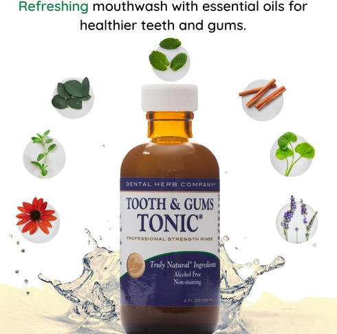 Dental Herb Company Mouth Sore & Gum Care Kit - Soothes Canker Sores & Gum Irritation, 2 oz Mouthrinse