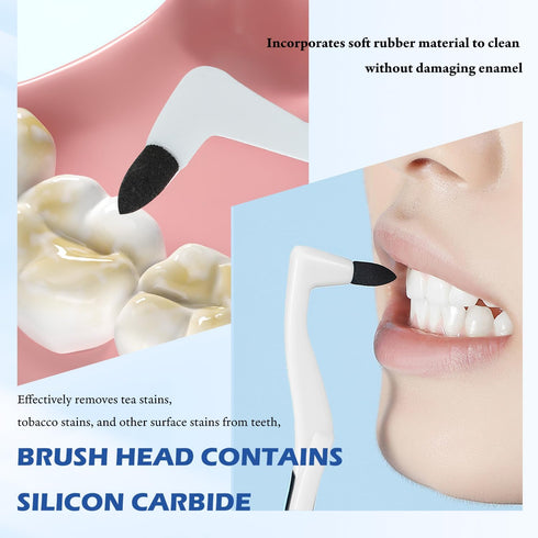 WALWAL Manual Tooth Stain Remover, Tartar Eraser Polisher Teeth Whitening Tool for Oral Care, Effective Teeth Cleaning