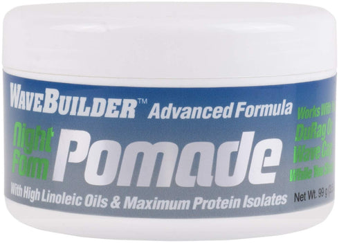 WaveBuilder Advanced Formula Night Form Pomade, High Linoleic Oils and Maximum Protein Isolates, 3.5 Oz