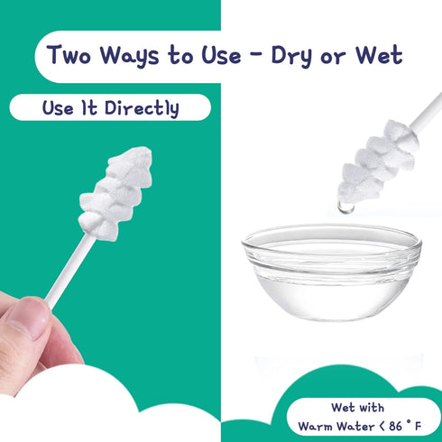 Little Fox Baby Oral Cleaner 42Pcs, Upgrade Designed + 1 Free Finger Toothbrush with Case for Infants