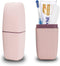 Toothbrush Cup Holder with Cover, Portable Toothbrush Case and Carrier for Bathroom, School, Business Trip