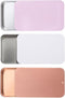 WY LIGHTING LEVEL 3 Pcs Small Dental Floss Case Metal Portable Compact Pick Dispenser Tin
